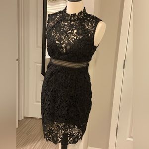 Bardot new without tags black lace dress. Size 8 or M